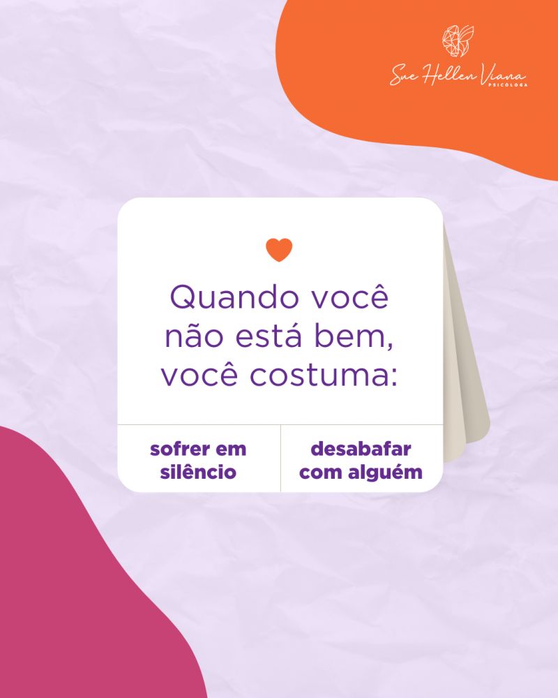 Você sofre calado?