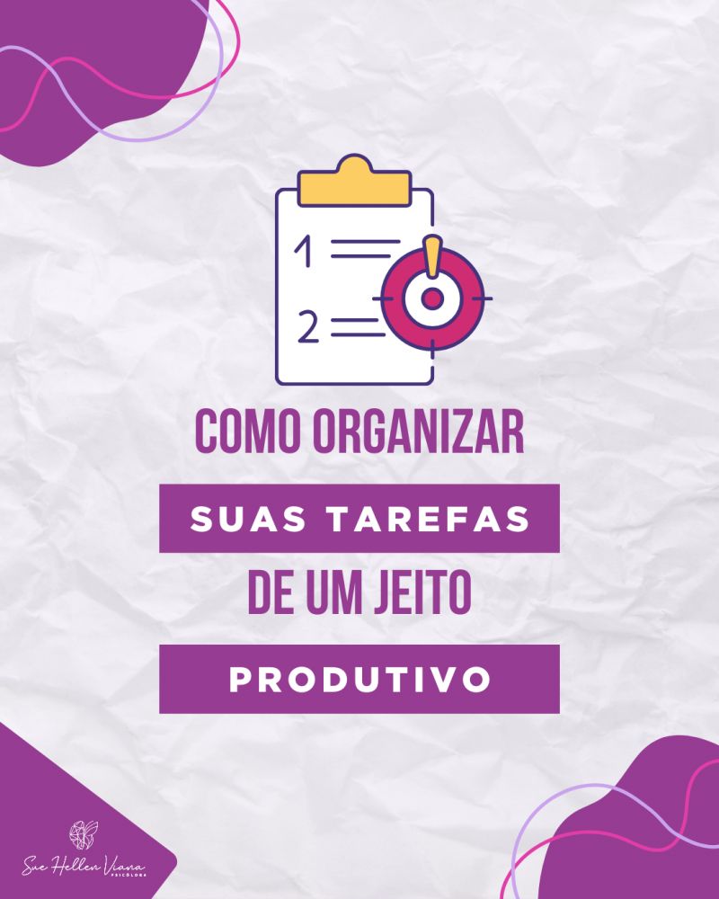Organizando as tarefas