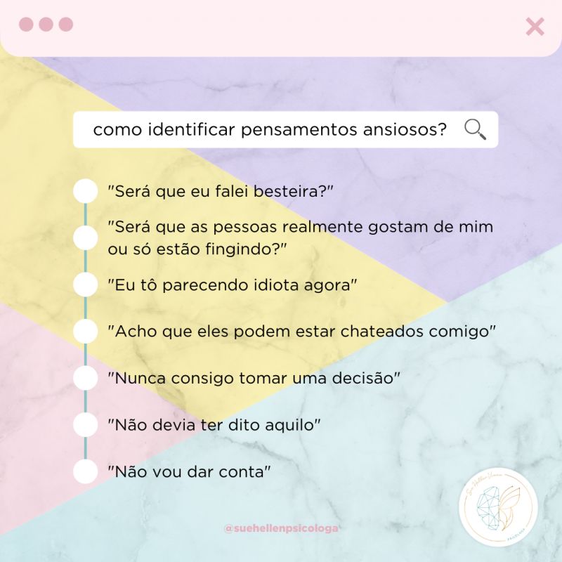 Pensamentos Ansiosos