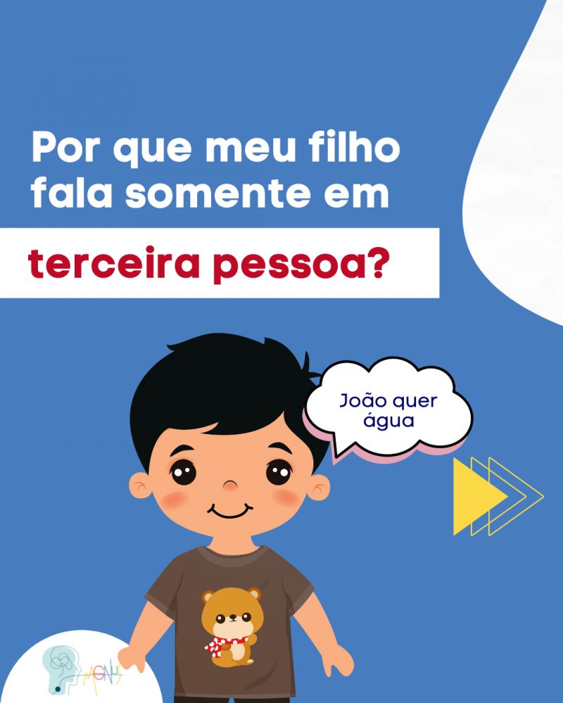 Criança falando em terceira pessoa