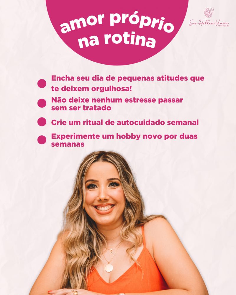 Amor próprio na rotina